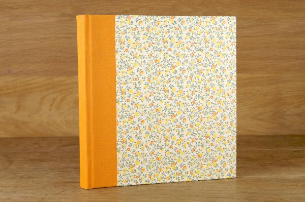 Pretty photo album of delicate flowers handmade